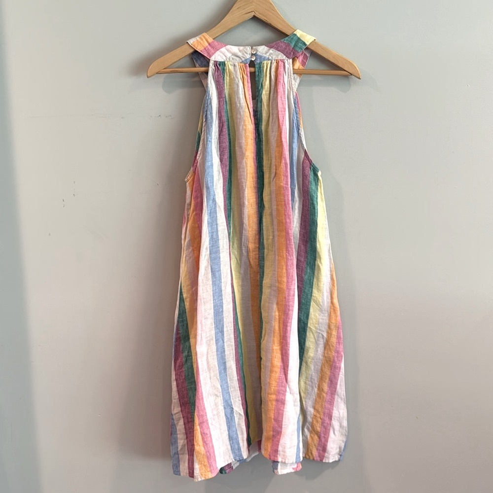 C&C California | Rainbow Striped Linen Dress - Picture 6 of 10